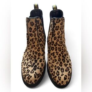 Dr Martens Flora Leopard Chelsea Boots
